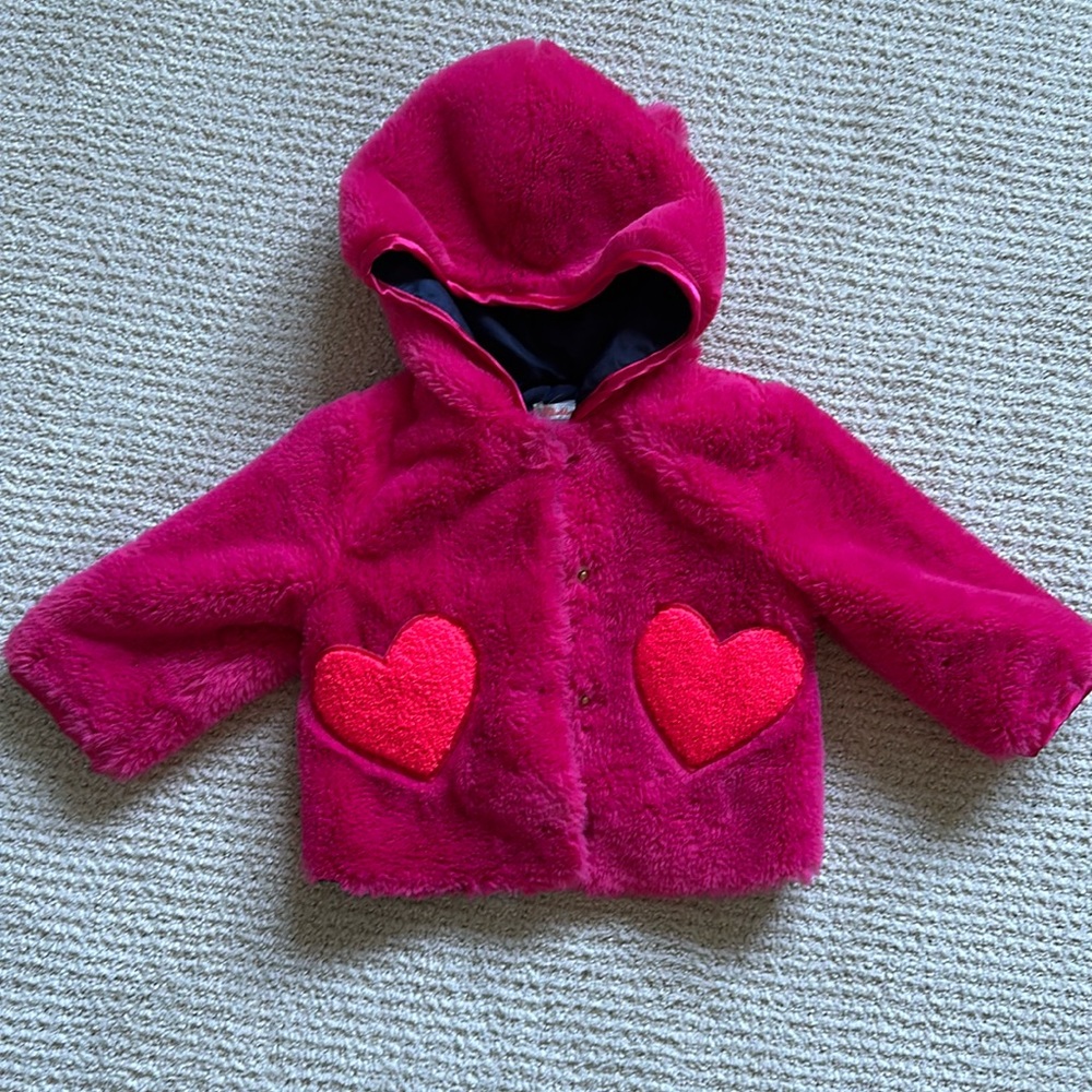 BillieBlush Baby Girls’ Faux Fur Jacket